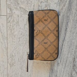 L.A.M.B. Brown Leather Coin Change Wallet Clutch Bag